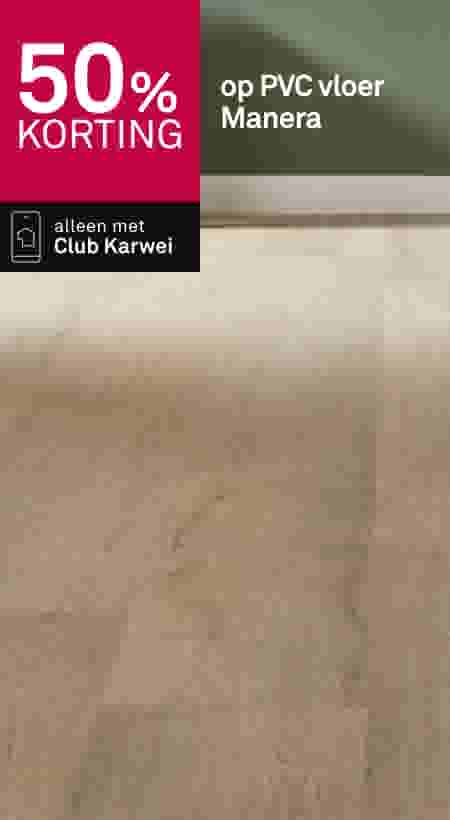 50% korting op PVC vloer Manera