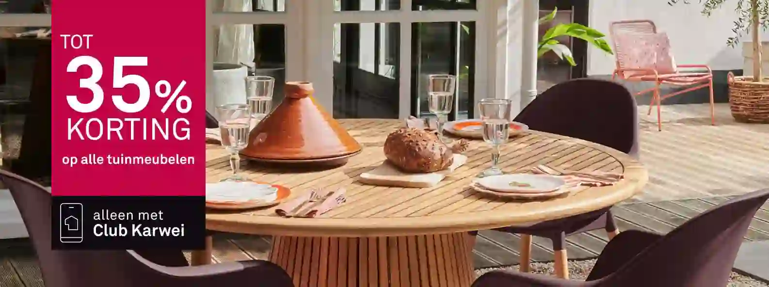 Tot 35% korting op alle tuinmeubelen