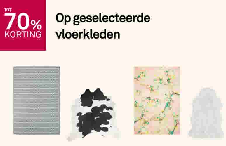 Tot 70% korting op geselecteerde vloerkleden