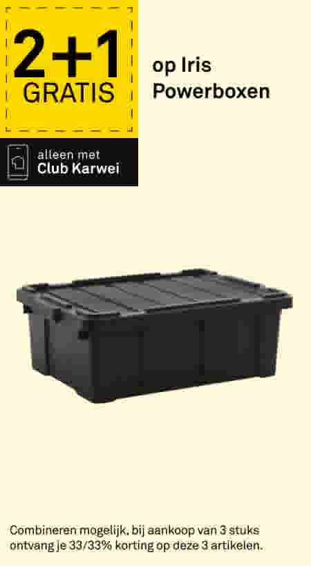 2+1 gratis op Iris Powerboxen