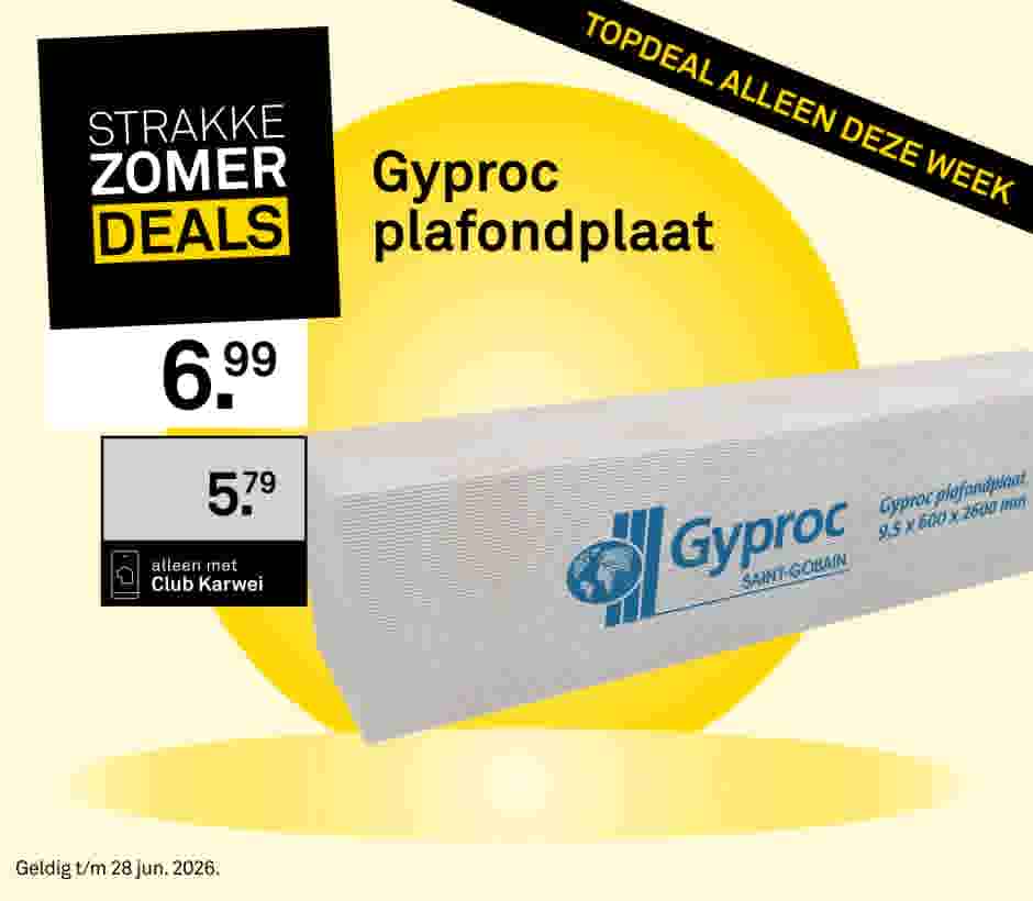 Gyproc plafondplaat