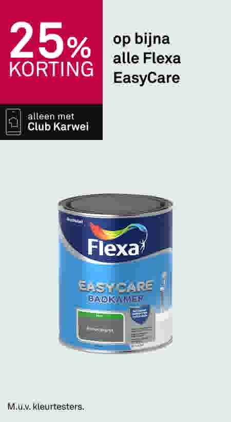 25% korting op bijna alle Flexa EasyCare