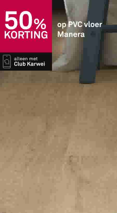 50% korting op PVC vloer Manera