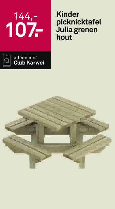 Kinder picknicktafel Julia grenen hout