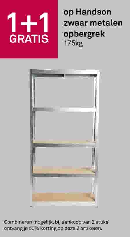 1+1 gratis op Handson zwaar metalen opbergrek 175kg