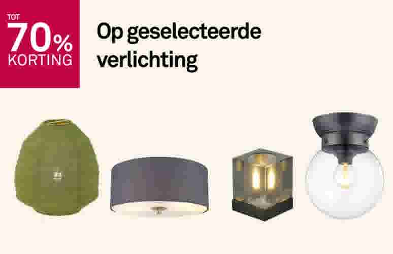 Tot 70% korting op geselecteerde verlichting