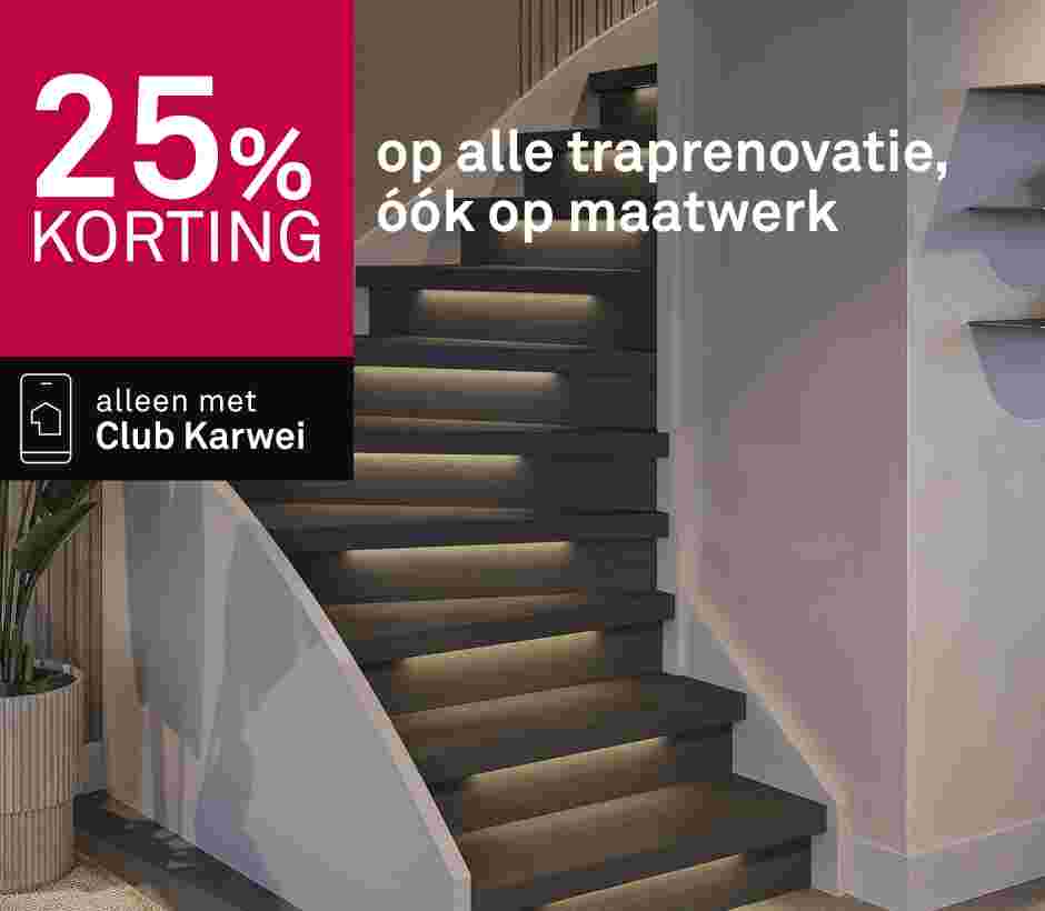 25% korting op alle traprenovatie