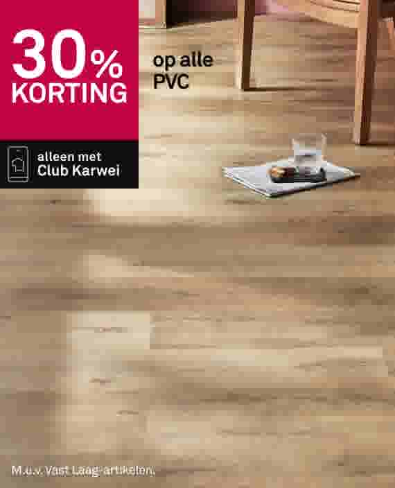 30% korting op alle pvc