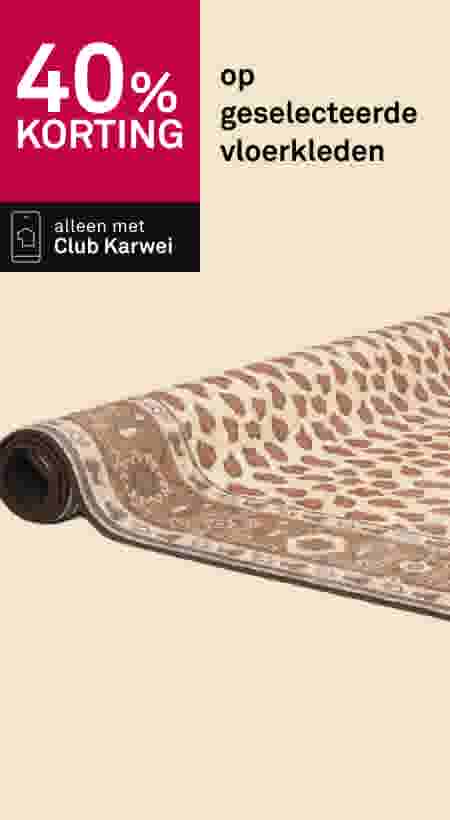 40% korting op geselecteerde vloerkleden