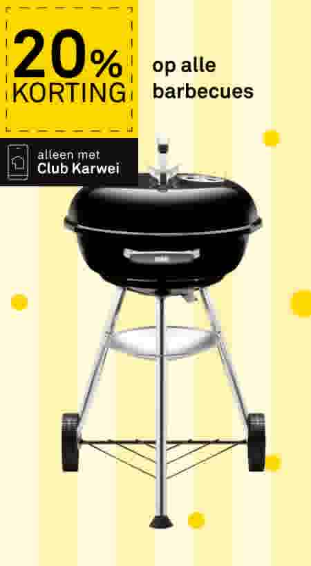 20% korting op alle barbecues