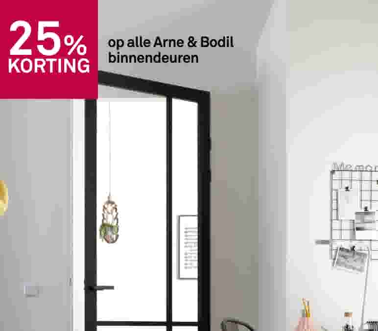 25% korting op alle Arne & Bodil binnendeuren