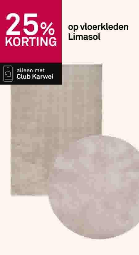25% korting op vloerkleden Limasol