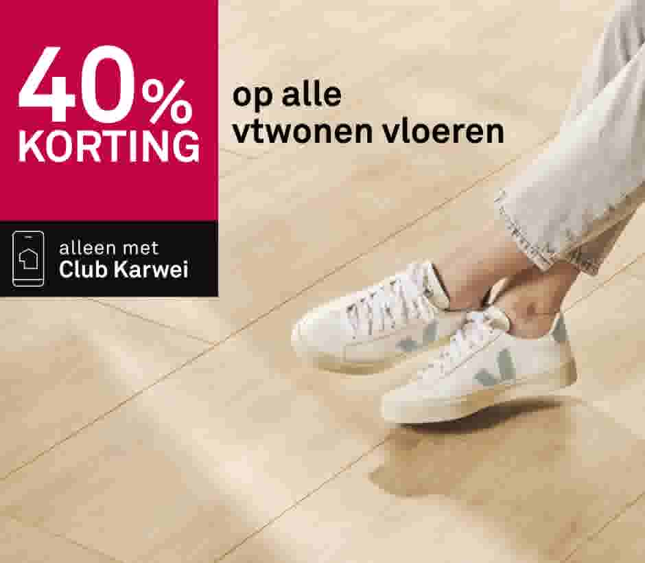 40% korting op alle vtwonen vloeren