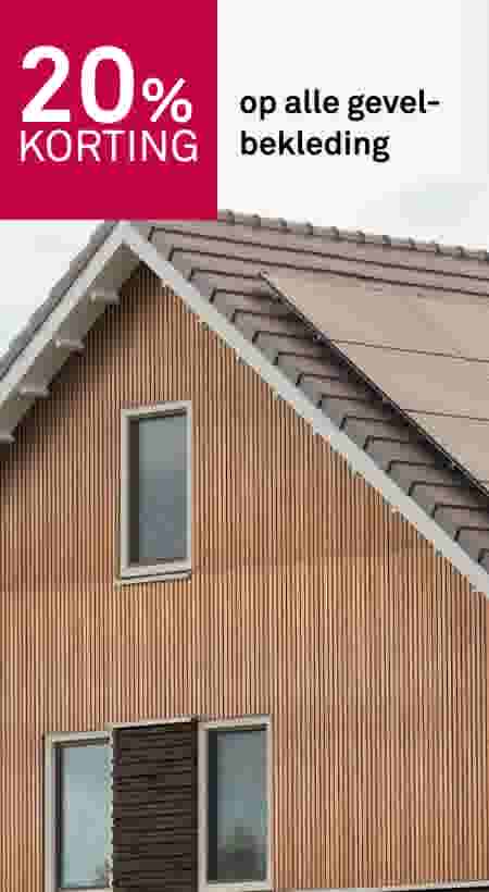 20% korting op alle gevelbekleding