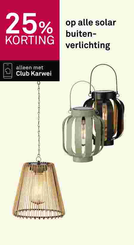 25% korting op alle solar buitenverlichting