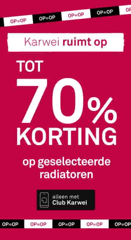 Tot 70% korting op geselecteerde radiatoren