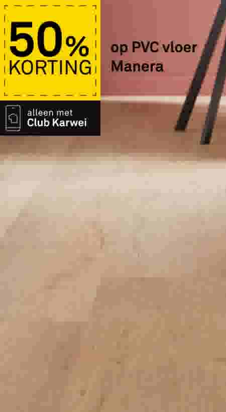50% korting op PVC vloer Manera 