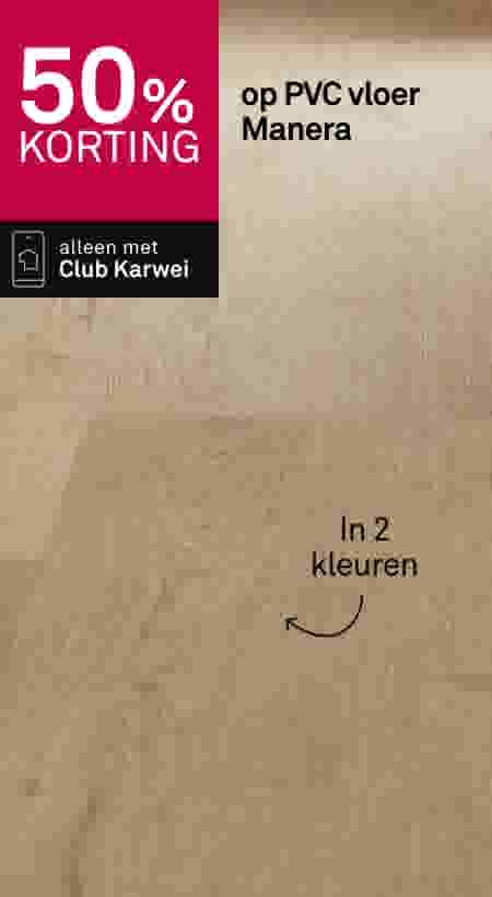 50% korting op PVC vloer Manera