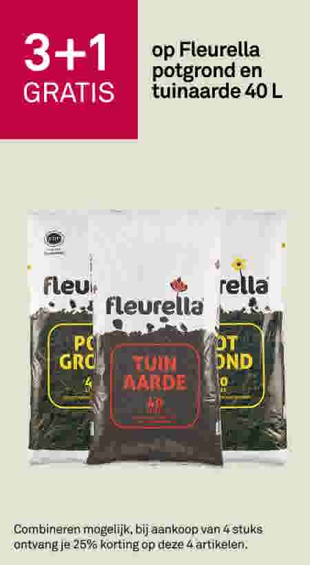 3+1 gratis op Fleurella potgrond en tuinaarde 40 L