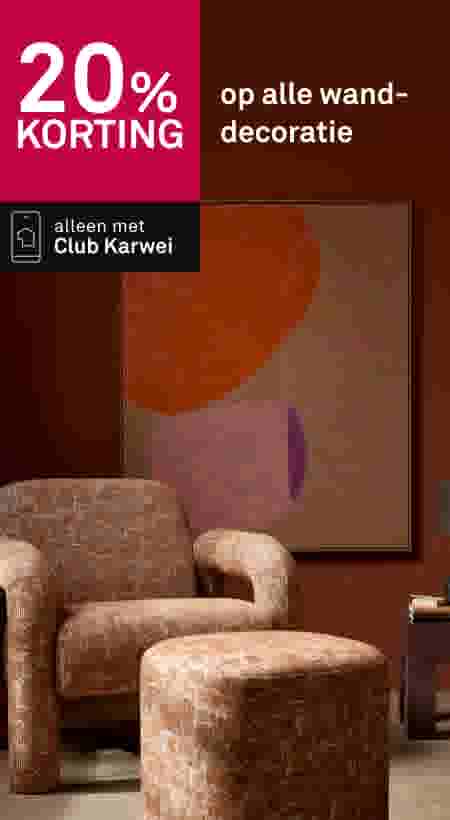 20% korting op alle wanddecoratie