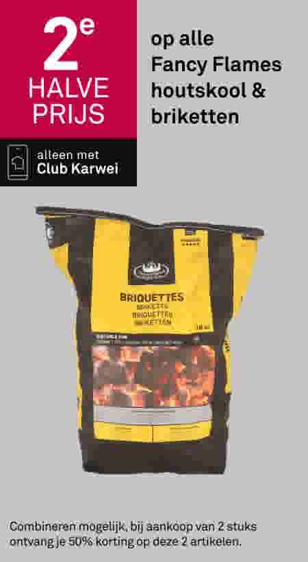 2e halve prijs op alle Fancy Flames houtskool & briketten