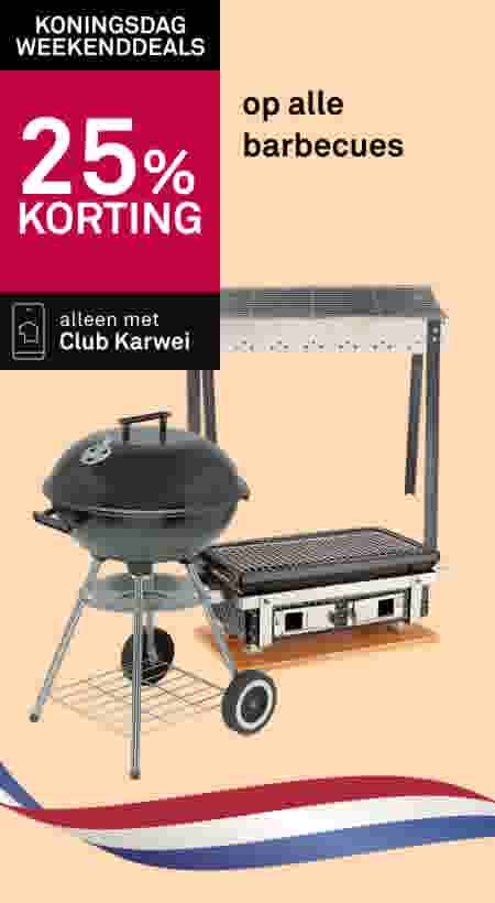 25% korting op alle barbecues