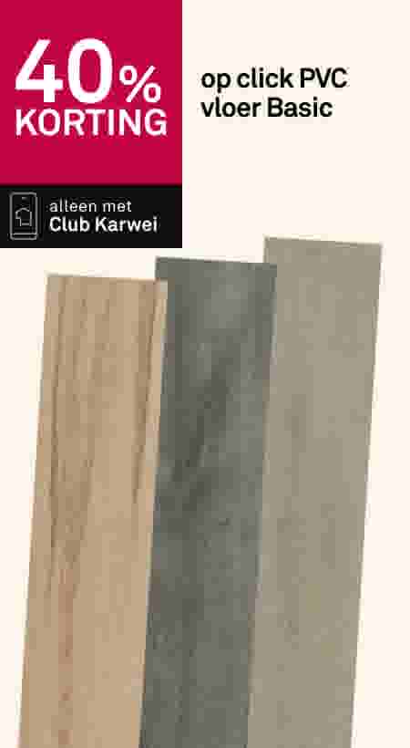 40% korting op click PVC vloer Basic