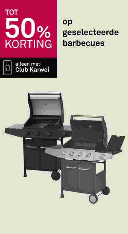 tot 50% korting op geselecteerde barbecues