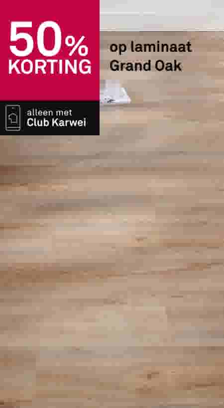 50% korting op laminaat Grand Oak
