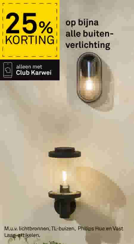 25% korting op bijna alle buitenverlichting
