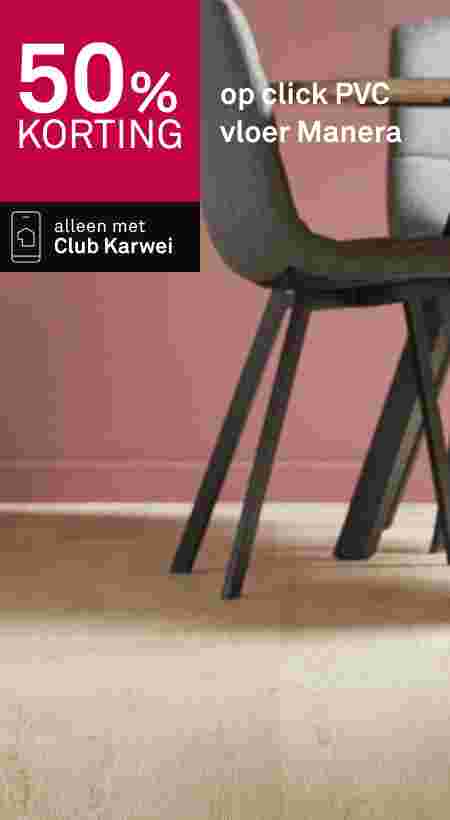 50% korting op click PVC vloer manera