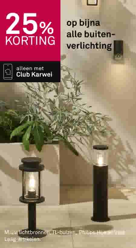 25% korting op bijna alle buitenverlichting