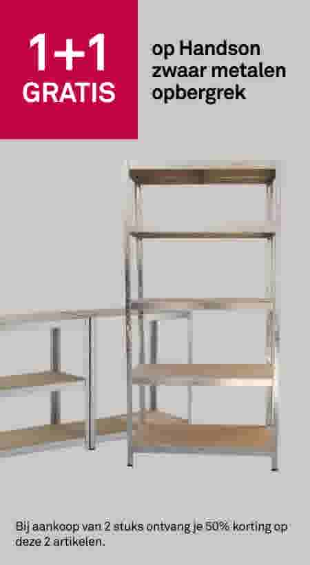 1+1 gratis op Handson zwaar metalen opbergrek