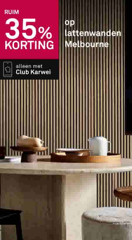 Ruim 35% korting op lattenwanden Melbourne