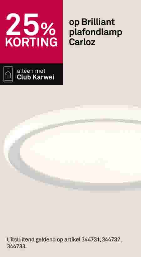 25% korting op Brilliant plafondlamp Carloz