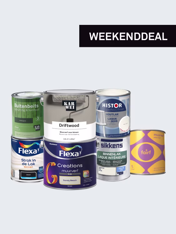 Vanaf 25% korting op bijna alle verf & beits