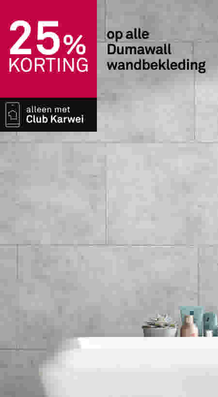 25% korting op alle Dumawall wandbekleding