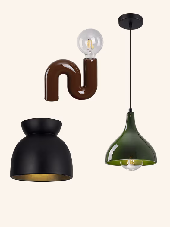 3 verschillende lampen, 70% korting op geselecteerde verlichting