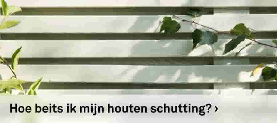 Hoe beits ik mijn schutting?