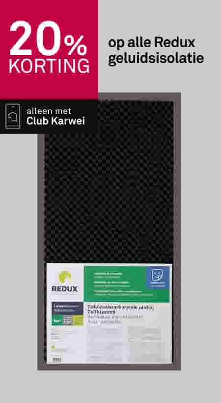 20% korting op alle Redux geluidsisolatie