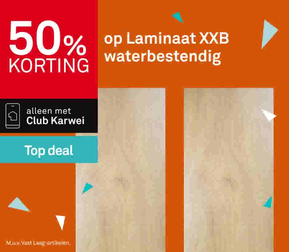 50% korting op Laminaat XXB waterbestendig