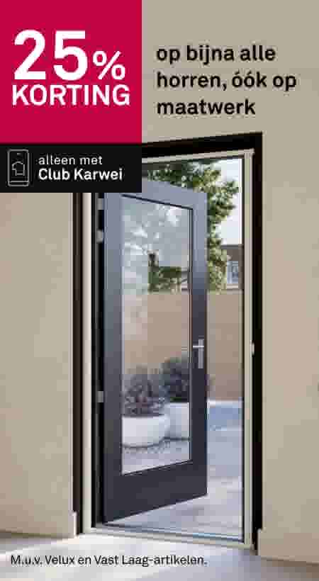 25% korting op bijna alle horren, óók op maatwerk