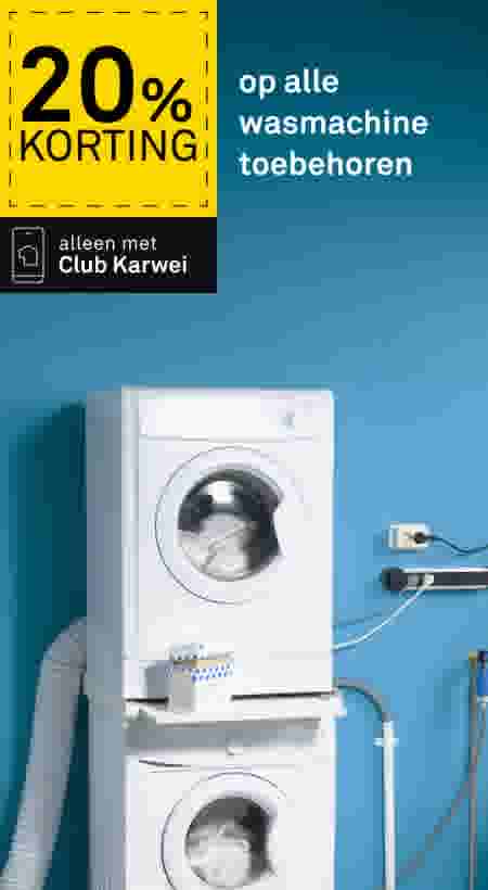 20% korting op alle wasmachine toebehoren
