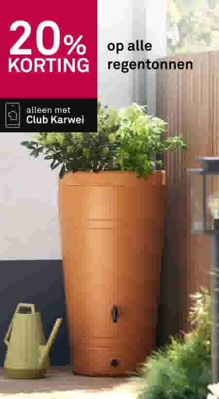 20% korting op alle regentonnen