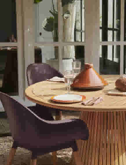 Metalen bistrostoel Pleun lichtroze