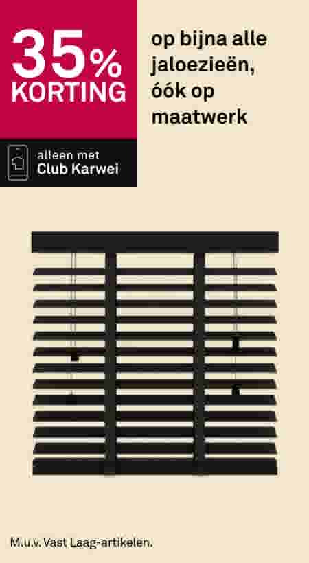 35% korting op bijna alle jaloezieën, óók op maatwerk