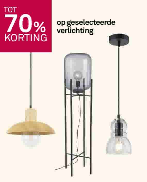 Tot 70% korting op geselecteerde verlichting