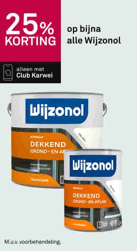 25% korting op bijna alle Wijzonol