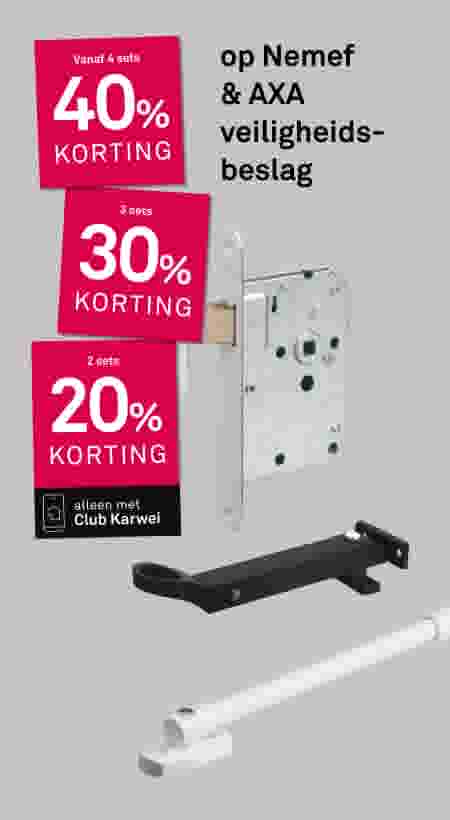 Stapelkorting op Nemef & AXA veiligheidsbeslag