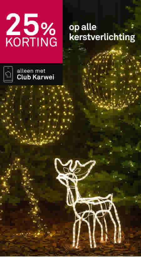 25% korting op alle kerstverlichting